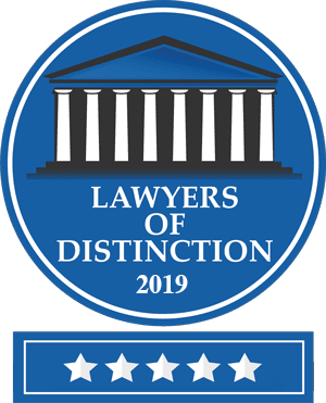 Lawyers of Distinction badge.